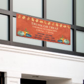 Herfst Harvest Pumpkin Trunk of Treat Spandoek (Buitenkant Gebouw)