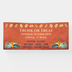 Herfst Harvest Pumpkin Trunk of Treat Spandoek