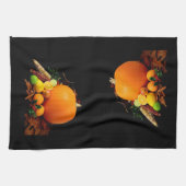 Herfst Harvest Pumpkins and Gourds Kitchen Towel Theedoek (Horizontaal)