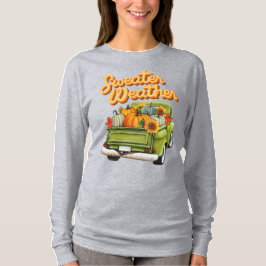 Herfst Harvest Retro Pickup Truck Herfst T-shirt
