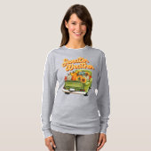 Herfst Harvest Retro Pickup Truck Herfst T-shirt (Voorkant volledig)