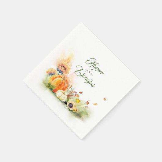 Herfst Harvest Rustic Servet (Hoek)