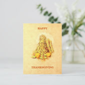  Herfst Harvest Sheaves Pumpkins Thanksgiving Feestdagenkaart (Staand voorkant)