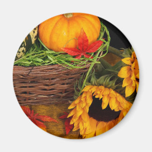 Herfst Harvest Sunflower Magneet
