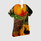 Herfst Harvest Sunflower Ornament (voorkant)