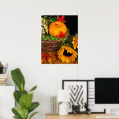 Herfst Harvest Sunflower Poster (Thuiskantoor)