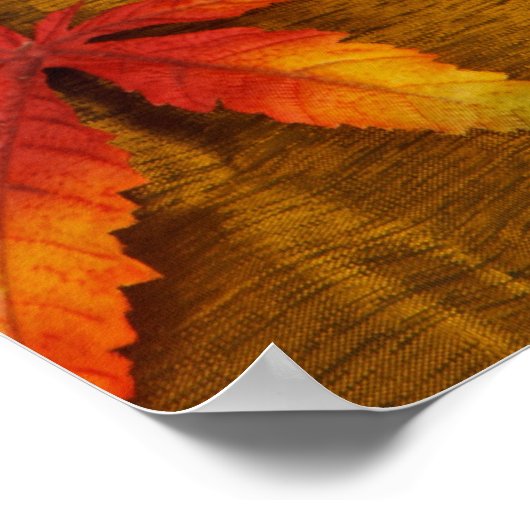 Herfst Harvest Sunflower Poster (Hoek)