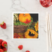 Herfst Harvest Sunflower Servet (Insitu)