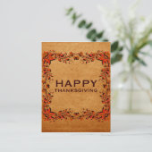 Herfst Harvest Thanksgiving Briefkaart (Staand voorkant)