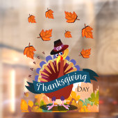 Herfst Harvest Thanksgiving Day Raamsticker (Vel 2)