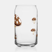 Herfst Harvest Vibes Paddenstoelen Personaliseren Blikvorm Glas (Links)