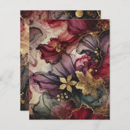 Herfst Harvest Wine Alcohol Ink Scrapbook Paper