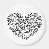 Herfst Heart Magneet (Voorkant)
