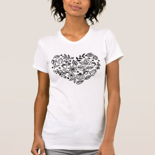 Herfst Heart T-Shirt