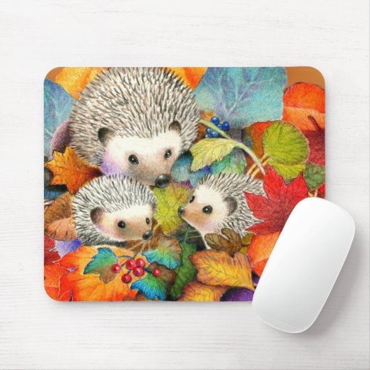 Herfst Hedégel Mousepad Mouse Mat Muismat (Met muis)