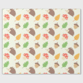 Herfst Hedegel Pattern Cadeaupapier (Vlak)
