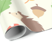Herfst Hedegel Pattern Cadeaupapier (Rol Hoek)