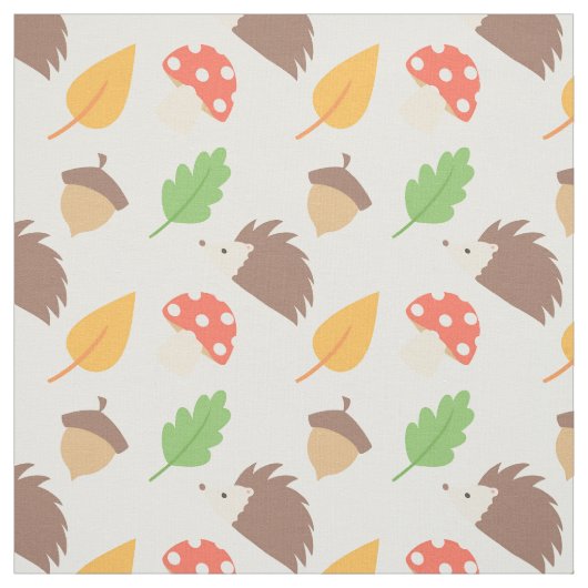 Herfst Hedegel Pattern Stof (Swatch)