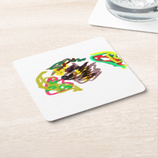 Herfst Hedgehog spelen Kartonnen Onderzetters (Schuin)