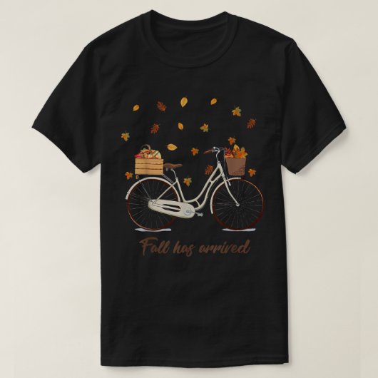 Herfst heeft fietscyclus bereikt en laat najaar P T-shirt (Design voorkant)