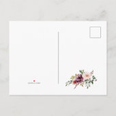 Herfst heiligdom Boheemse bruiloft Save the Date Aankondigingskaart (Achterkant)