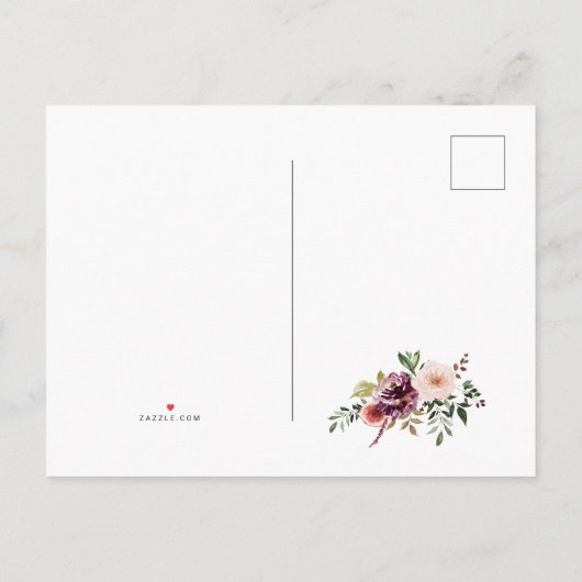 Herfst heiligdom Boheemse bruiloft Save the Date Aankondigingskaart (Achterkant)