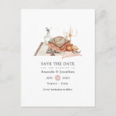 Herfst heiligdom Boheemse bruiloft Save the Date Aankondigingskaart (Voorkant)