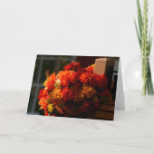 Herfst hekpaal notitiekaart (Voorkant)