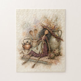 Herfst Heks Pop Jigsaw Puzzel