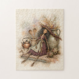 Herfst Heks Pop Jigsaw Puzzel