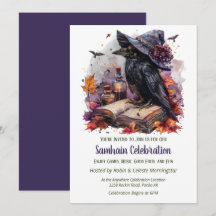 Herfst Heks Raven Samhain Griezelfeest Halloween F
