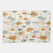 Herfst helder lucht naadloos patroon theedoek (Horizontaal)