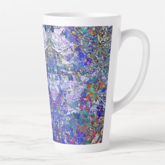 Herfst Heldere Bladeren Hydration Factor Thermos Latte Mok (Rechts)