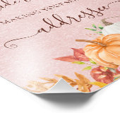 Herfst Help de Drukke bruid Adres en Envelop Foto Afdruk (Hoek)