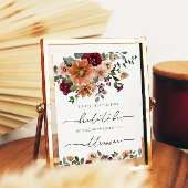 Herfst Help de Drukke bruid Adres en Envelop Poster