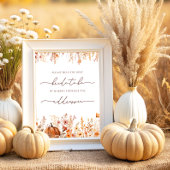 Herfst Help de Drukke bruid Adres en Envelop Poster