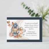 Herfst Herdenking Begrafenis Dank u kaart (Staand voorkant)