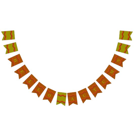 Herfst/herfst aangepaste decoratieve bundelbanner vlaggetjes (Alle)