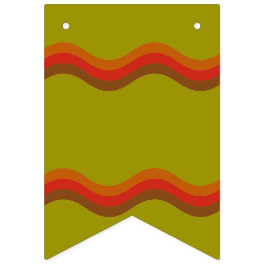 Herfst/herfst aangepaste decoratieve bundelbanner vlaggetjes (Tweede vlag)