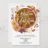 Herfst Herfst Adoption Celebration Uitnodiging (Voorkant)