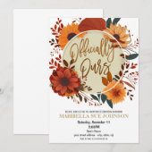 Herfst Herfst Adoption Celebration Uitnodiging (Voorkant / Achterkant)