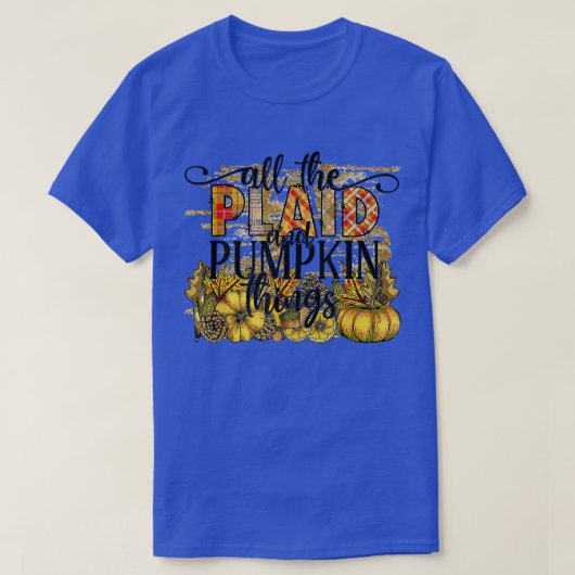 Herfst herfst alle spellen en pompoen t-shirt (Design voorkant)