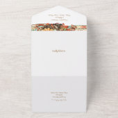 Herfst herfst alles in één bruiloft uitnodiging (Buitenkant)