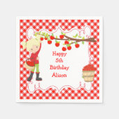 Herfst herfst Apple die de Birthday-partij heeft a Servet (Voorkant)