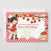 Herfst herfst Apple die de zwarte haarvlek op zate Kaart (Voorkant)