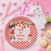 Herfst herfst Apple die de zwarte haarvlek op zate Papieren Bordje (Feest)