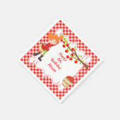 Herfst herfst Apple Pick Red Hair Birthday Servet (Hoek)