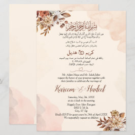 Herfst Herfst Arabisch Engels Modern Moslim Kaart