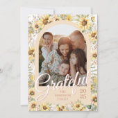 Herfst Herfst Arch Bright Nieuwe Dankbare Thanksgi Feestdagenkaart (Voorkant)