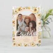 Herfst Herfst Arch Bright Nieuwe Dankbare Thanksgi Feestdagenkaart (Staand voorkant)